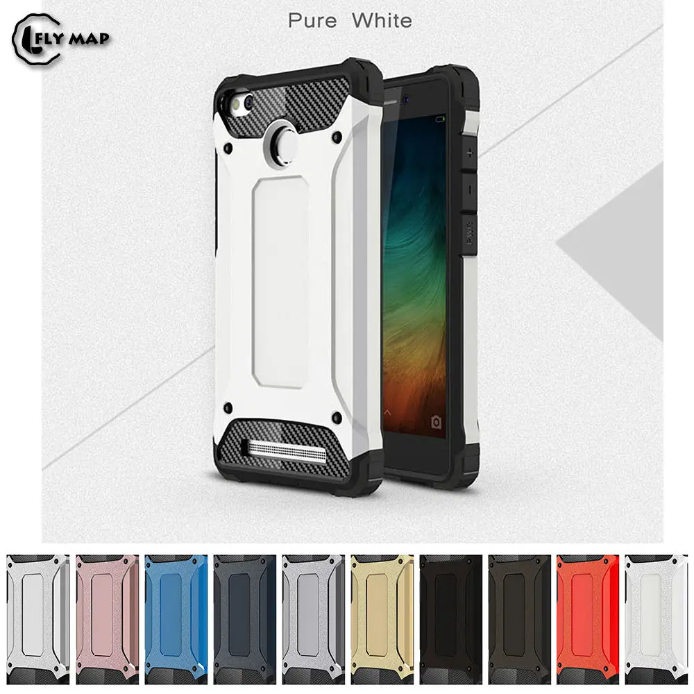 PC Armor TPU Case for Xiaomi Redmi 3S Redmi3s Silicon Anti-Shock Hard Protection Cover 3 S Red mi3S Fitted |