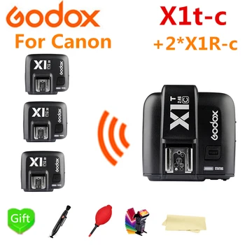 

GODOX X1T-C 2.4G Wireless TTL HSS Flash Trigger Transmitter for Canon + 3* X1R-C for Godox V860IIC TT600 TT685C SK400II DP600II