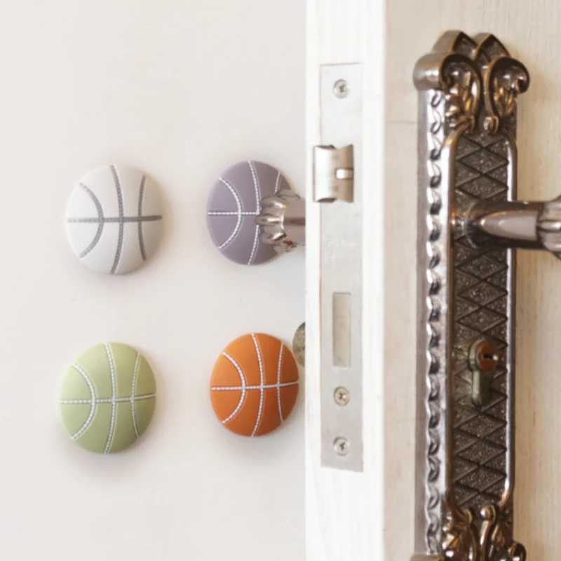 

Cute Wall Thickening Mute Door Stick Golf Styling Rubber Fender Handle Door Lock Protective Pad Protection Home Wall Stickers