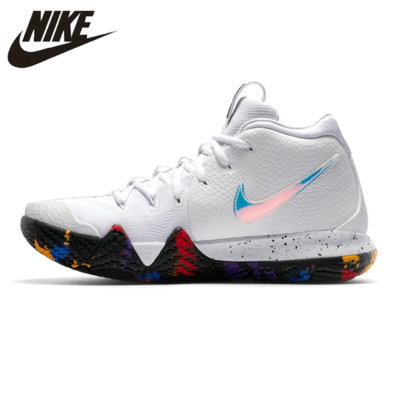 

Nike KYRIE 4 EP Irving 4th Generation Men's Basketball Shoes, White, Breathable, Non-Slip, Abrasion Resistant 943807 104