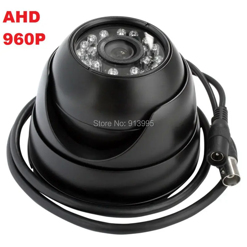 Бесплатная доставка 960 P AHD 24 шт. ИК-светодиодами Цвет Крытый Купол CCTV безопасности Камера CMOS безопасности Камера