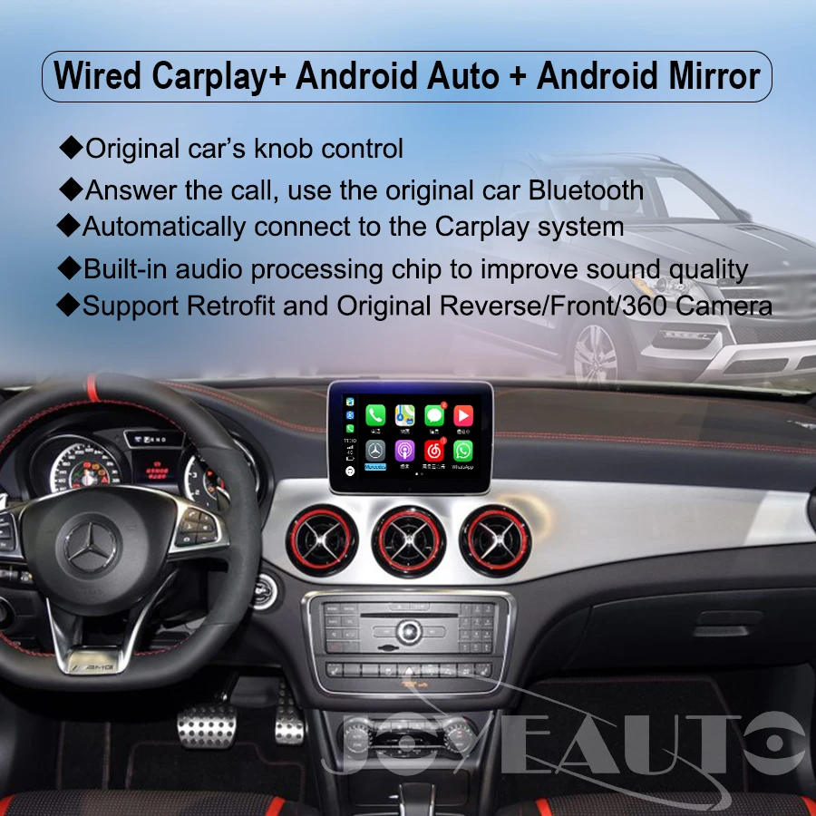 Joyeauto беспроводной Carplay Android авто для Mercedes GLS NTG5 Модифицированная поддержка задней