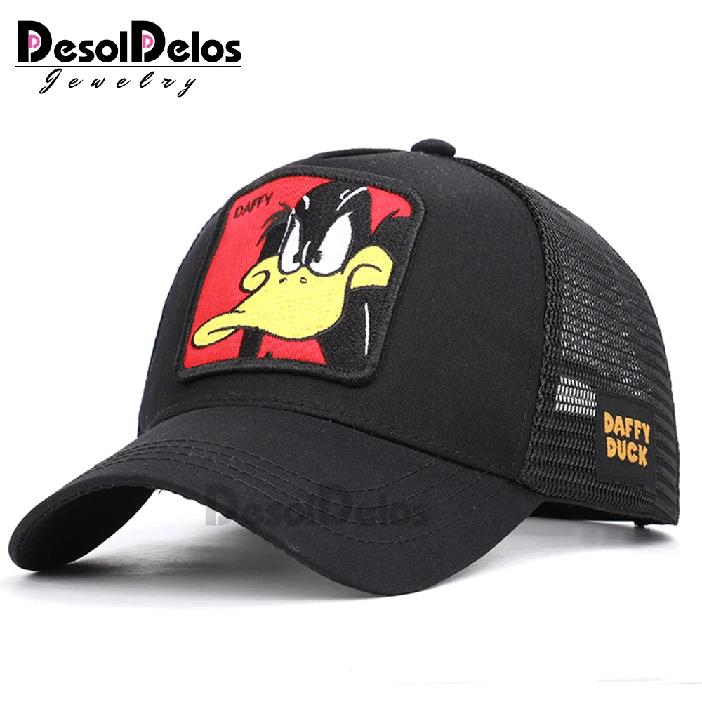 

Fashion Animal embroidery baseball caps men's and women's universal adjustable high quality outdoor shade summer mesh hats bone