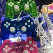 Прозрачный проводной контроллер для PC телефона Android смарт-устройств геймпад с мини-конвертер проводной джойстик