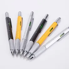 [ ] металлический стилус Многофункциональный 6 в 1 уровень отвертка инструмент ручка, лучший для логотип компании США специальная ссылка