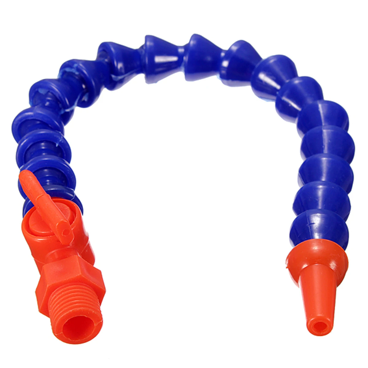 Flexible Oil Coolant Hose 300mm Round Nozzle Plastic Water Oil Coolant Pipes with Switch For Lathe CNC Machine Mayitr