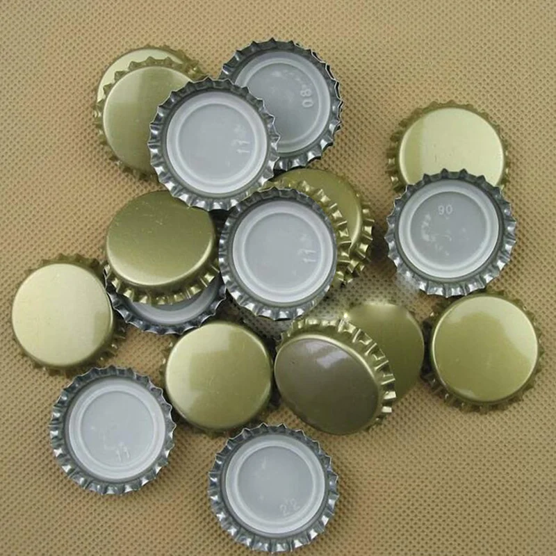 100Pcs/lot Beer Bottle Cap Beer Lid for Home Bar DIY Homebrew Beer