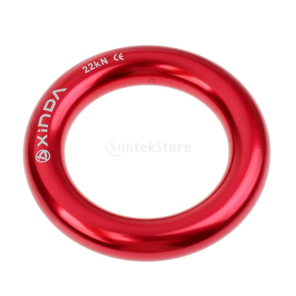 22KN/4800lbs раппель кольцо такелаж для спасательных скалолазания Arborist гамак красный/синий