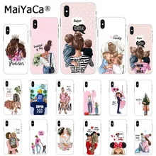 Maiyaca Reina Niña de mamá y bebé DIY pintado hermoso teléfono caso para Apple iphone 11 pro 8 7 66S X XS X MAX 5S SE XR casos(China)