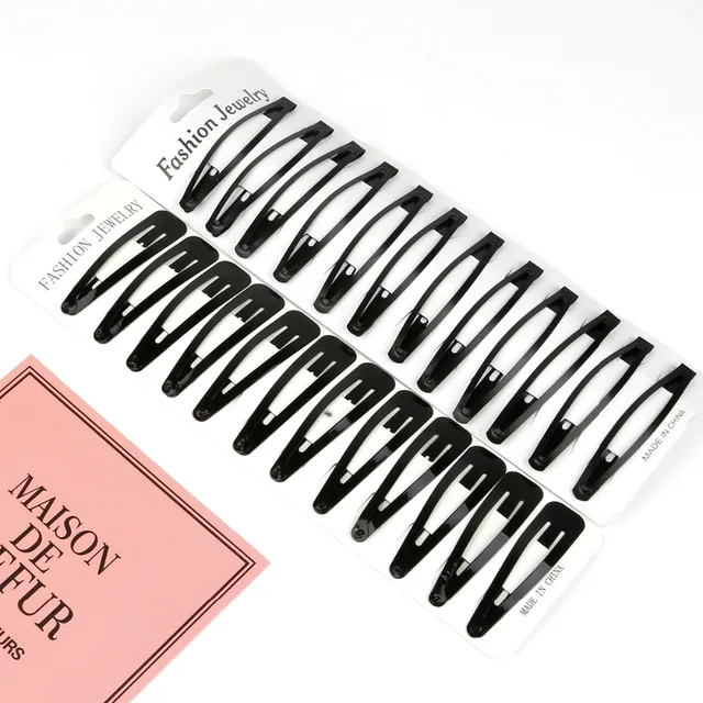 12pcs/set Black Metal Hair Barrettes Hairpins BB Headbands hair clips for girls Womens Hairgrips Hair Accessories