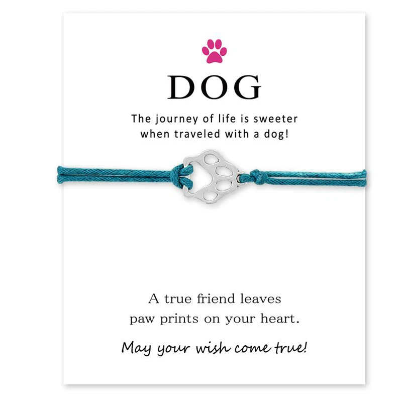 Minimalistisches Armbändchen für Hunde- und Katzenfreunde Pfötchenglück zum Wünschen! ✨