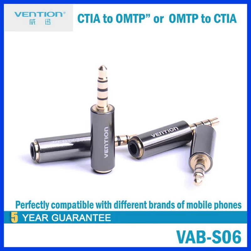 3.5mm Audio OMTP to CTIA / CTIA to OMTP Converter Adapter for Earphone ...