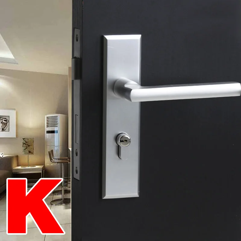 

2018 Limited New Fechadura Simple Wind Door Lock Indoor Bedroom European Silent Magnetic Suction Bathroom Solid Wood Panel