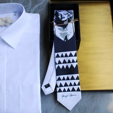 Модные Монро фирменный стиль хипстерский галстук оригинальные вечерние свадебные хост модный галстук