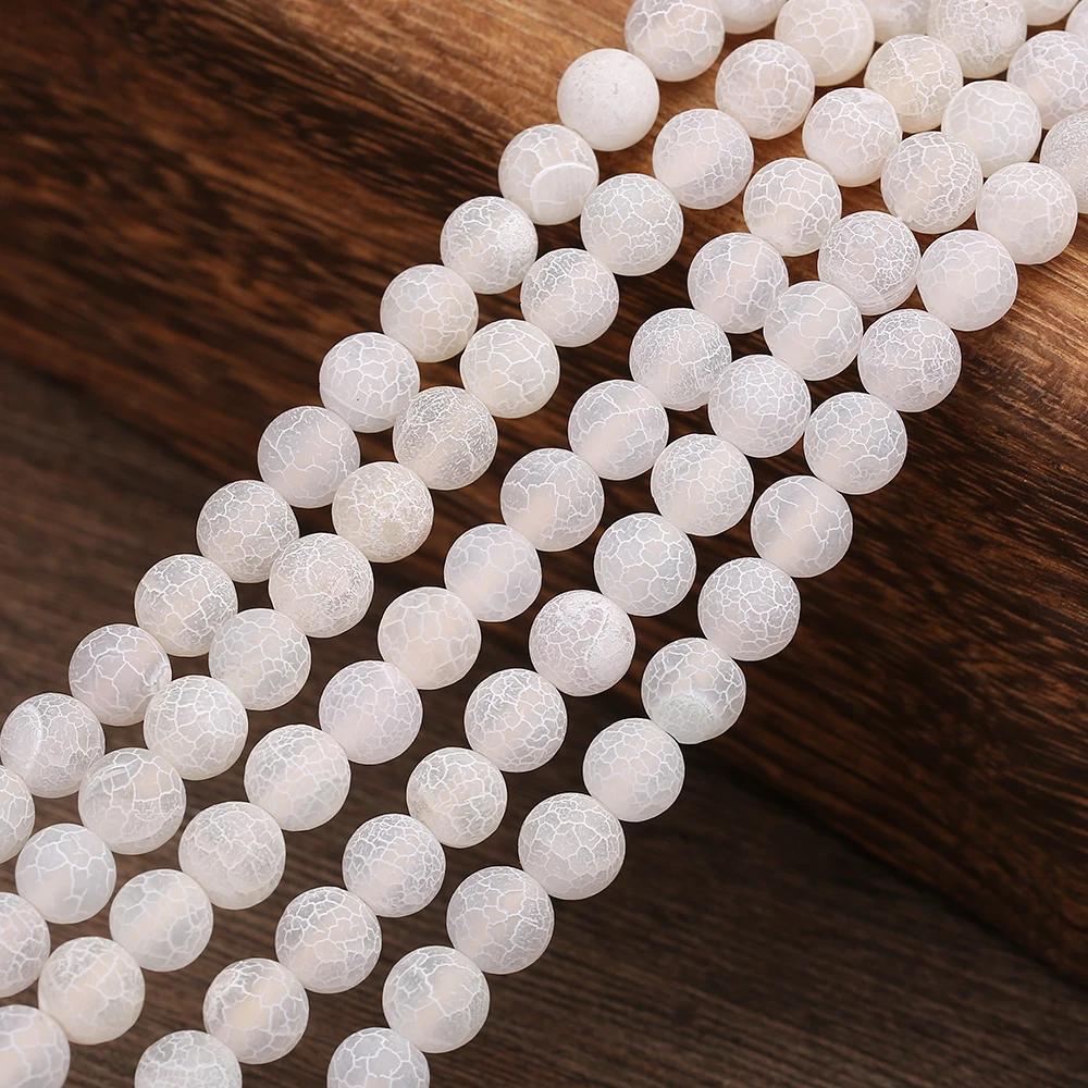 

4-12MM Pick Size Natural White Weathering Stone Beads For Jewelry Making Diy Bracelet Necklace