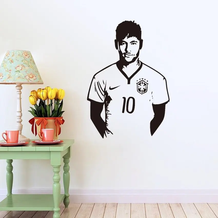 

POOMOO Sticker, Messi Poster Decals For Boys Bedroom Wall Art Decoration Removable Vinyl Wall Art Home Decor 3D Character Mural
