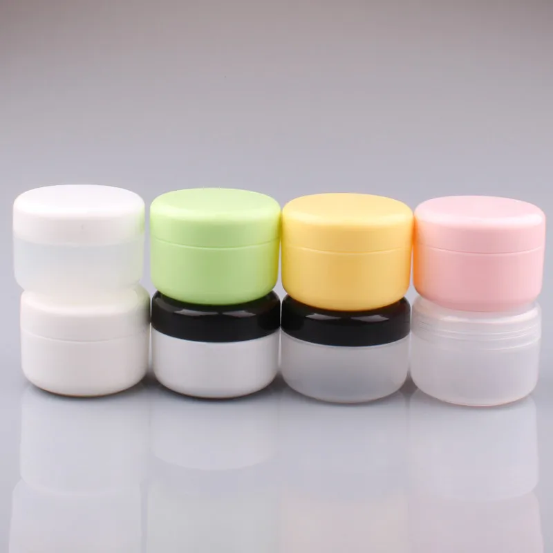 

Free shipping 40pcs/lot 50ML 50G PP Empty Plastic Cosmetic Jar With Screw Cap Inner Lid, Sample Makeup Jar ,Mask Container