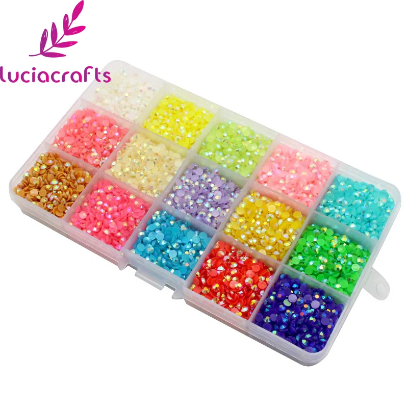 

Free shipping 4mm 15000pcs Mix Color crystal candy stone acrylic beads Beautiful decoration and DIY nail art