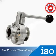 SS304 DN19* 1,5 санитарные клапаны-бабочки