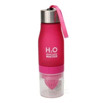 

650ML Fruit Fuzer Infusing Infuser Water Bottle Sport Health Juice Maker Drink rose red