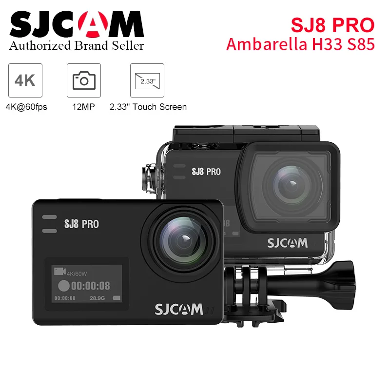 SJCAM SJ8 серия Экшн-камера SJ8 Air& SJ8 Plus и SJ8 Pro yi 4K сенсорный экран с анти-встряхиванием Спорт DV матч с gimbal ручной