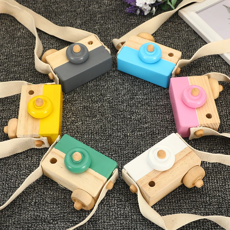 Cute Wooden Camera Baby Kids Hanging Camera Photography Prop Decoration Children Educational Toy Birthday Christmas Gifts Cute Wooden Camera Baby Kids Hanging Camera Photography Prop Decoration Children Educational Toy Birthday Christmas Gifts