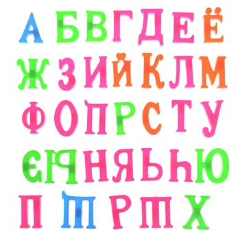 

33Pcs Fridge Magnet Russian Letters Symbols Alphabet Magnetic Toys for Pen To Learn Spelling Calculation Kids Educational Toys
