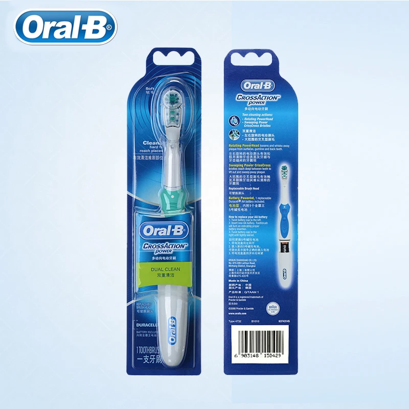 Oral B Electric Toothbrush Cross Action Dual Clean Teeth Whitening