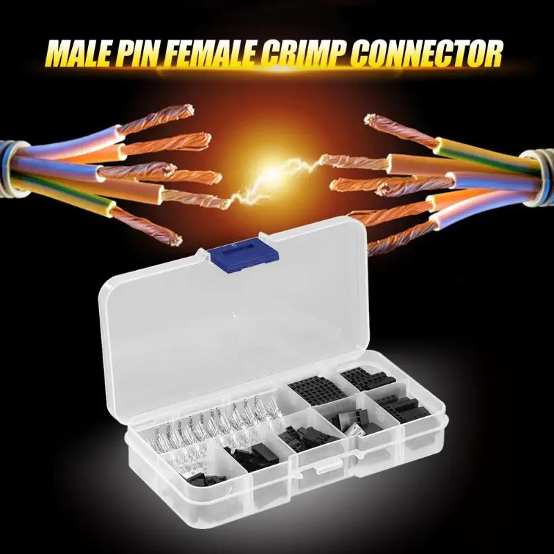 

310pcs 2.54mm Terminal Connector Cable Jumper Wire Pin Header Housing Kit