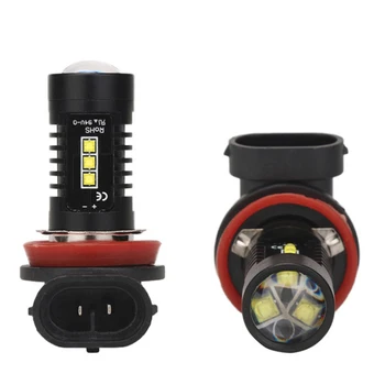 

2Pcs H8/H11 60W With Cree Xbd Chip Car Front Fog Light 360 Degree Bright,H8 Led Drl Daytime Running Light,White 12V 24V