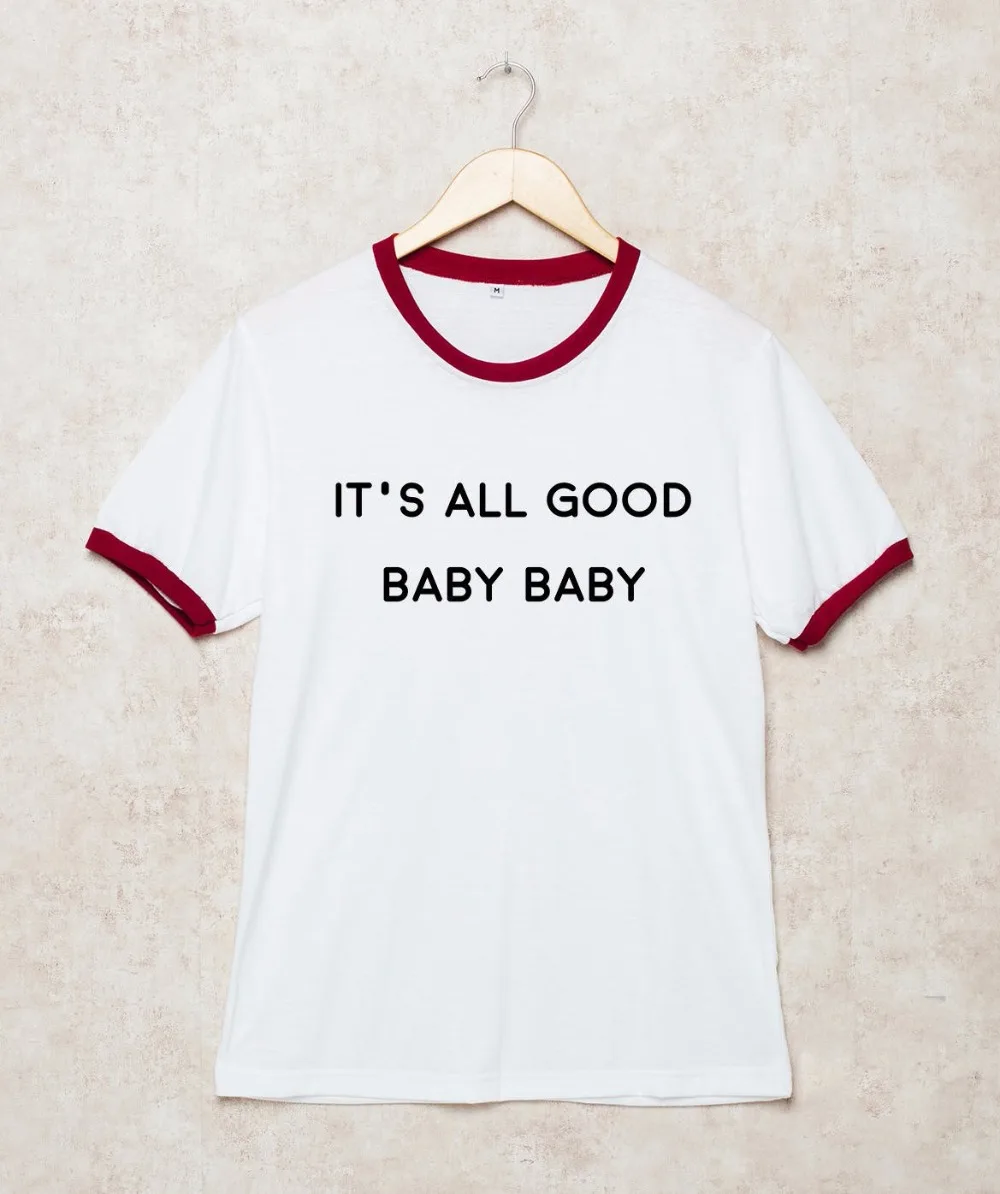 Забавная детская футболка с рисунком Рингера и надписью It's all good baby модная