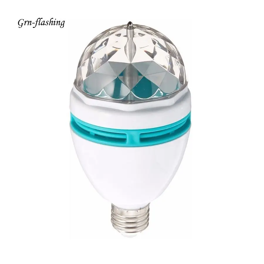 

E27 3W magic Ball Disco Light 6W 85-265V RGB DJ Light Automatic Rotating Stage Lighting Effect Bulb Lamp for indoor Decoration
