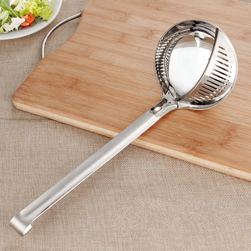 Mrosaa 1Pc Creative Stainless Steel Colander Spoon Kitchen Vegetable