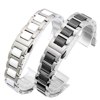 

17mm Ceramic with Stainless Steel Watchband Watch Bracelet belt for Swatch Special End Watch band Strap Bracelet with tools