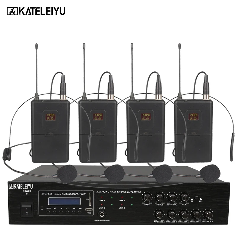 Amplifier Microphone all in one machine 901C 2 channel wireless