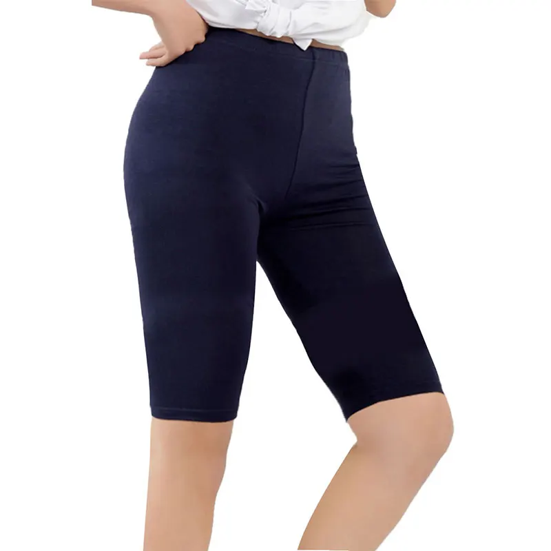 Women's Modal Short Leggings Basic Breathable Leggings Smooth High Elasticity Plus Size Knee Length GYM Pants Leggings For Women aerie crossover leggings Leggings