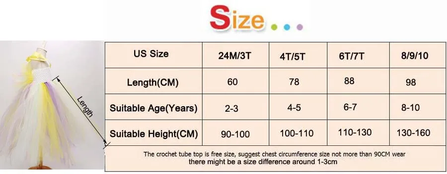 Pastel Rainbow Girls Unicorn Tutu Dress Princess Flower Girl Party Dresses with Headband Kids Birthday Halloween Unicorn Costume (13)