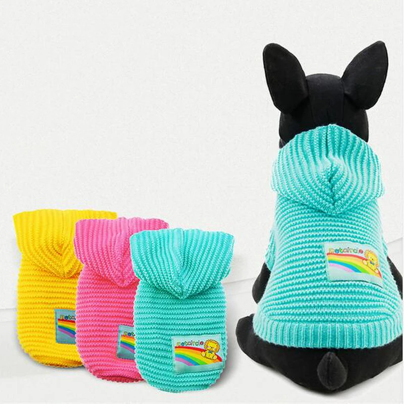 

2017 New Cute Pet Dog Clothes Winter Warm Knitting Dog Sweater Puppy Dog Hoodies Coats Size XXS-L For Chihuahua Yorkshire