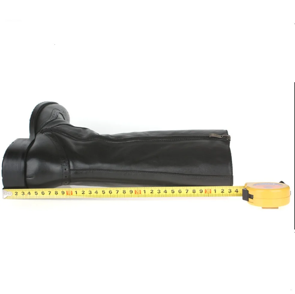 Negro Aire Calidad Hombre Genuino Libre Moda Zapatos De Alta Al Rodilla Para Casual Moto Invierno Botas Cuero ZFwprqFX