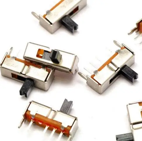 

Free shipping 100PCS SS13D07 SS13D07G4 3 Position SPDT 6 Pin PCB Panel Mini Vertical Slide Switch best quality.