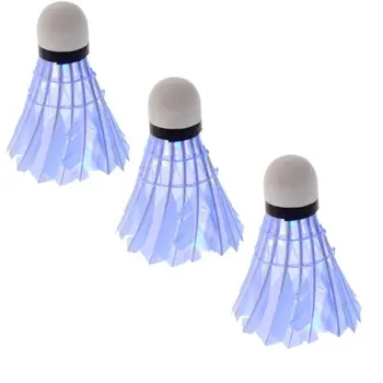 

Dark Night LED BadmInton Shuttlecock Birdies Lighting (Pack of 3) (Blue)