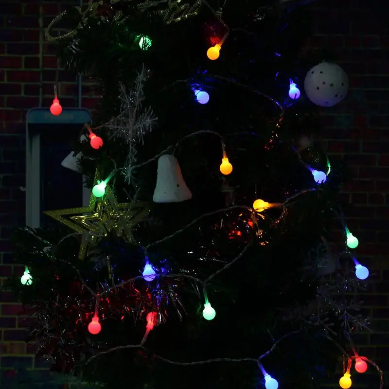 

30 LED 3.8 meters dumb ball blinking star lamp wedding party Fairy Christmas holiday indoor and outdoor decorative lamp Fu Li