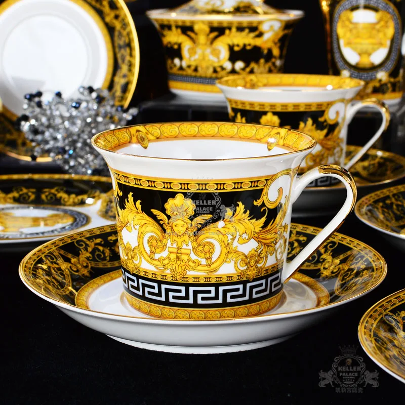 PRESTIGE GALA наборы посуды bone china(69 шт.) Модная посуда в западном стиле тарелки и