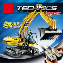 1123 шт. техническая серия экскаватор Модель Строительный комплект обучающий автомобиль мальчик Рождественский подарок игрушка детская игрушка для детей