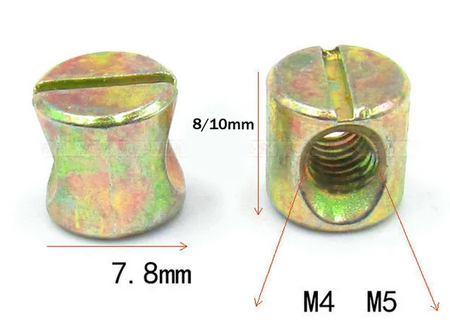 uxcell Pernos de suspensión de 0.197 x 0.630 in, 24 tornillos de rosca  autorroscante de doble extremo de madera a madera para conexión de madera