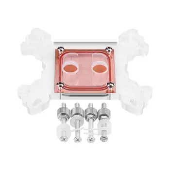 

Universal Computer CPU Water Cooler Block Cooling Copper Base No Water Channel
