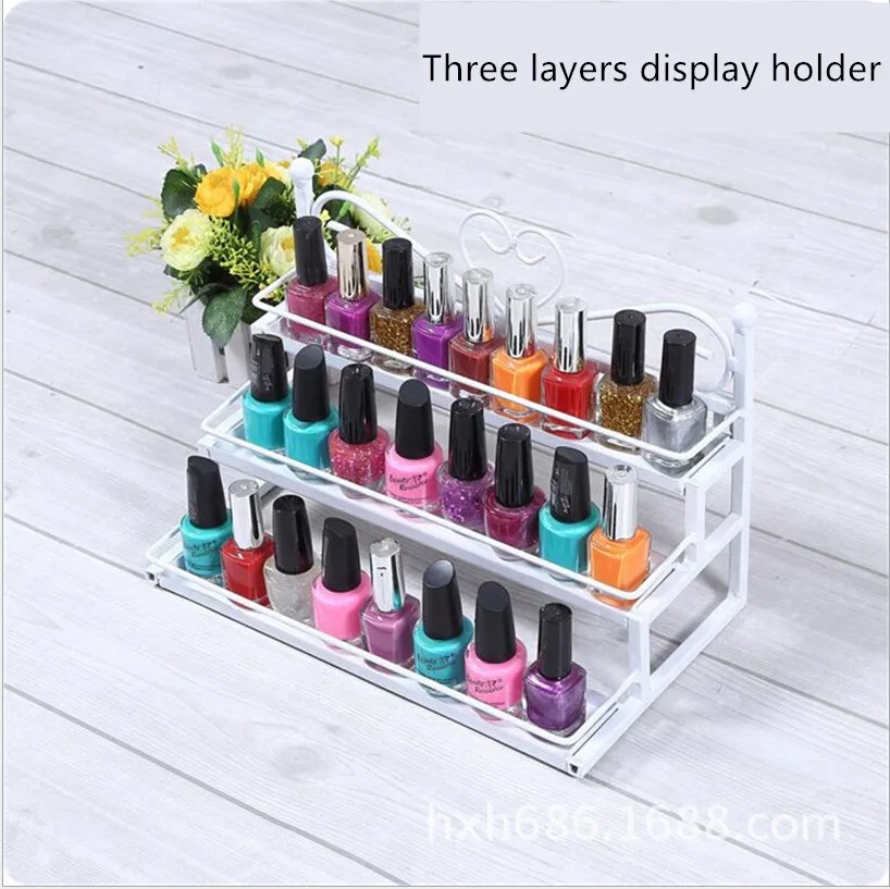 bincoco Nail Polish Shelf Cosmetic Varnish Display Stand Rack Holder