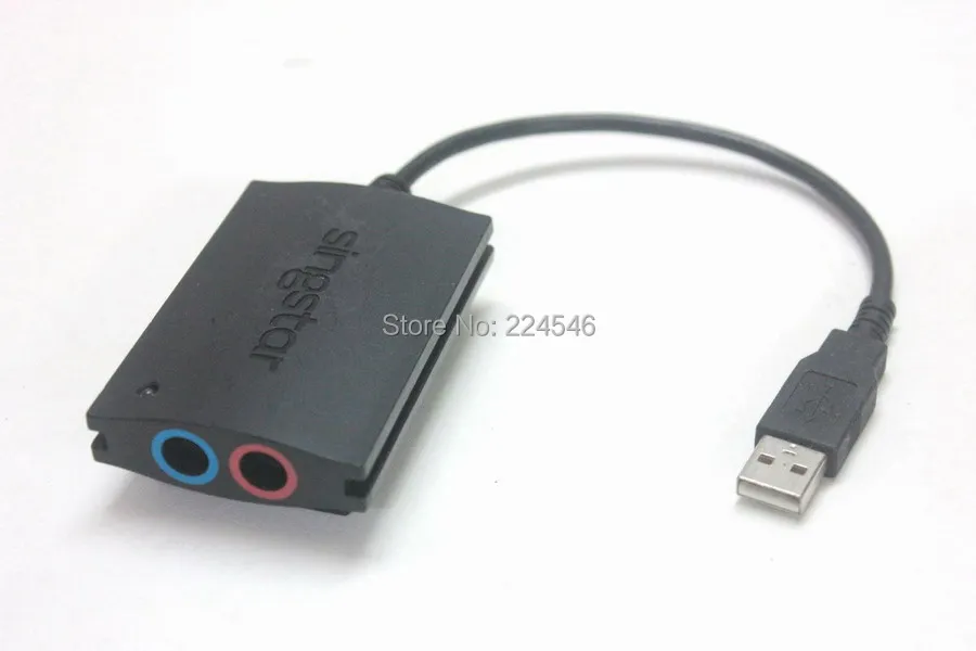 Оригинальный адаптер USB для микрофона SingStar PlayStation 2 и 3|Компьютерные кабели