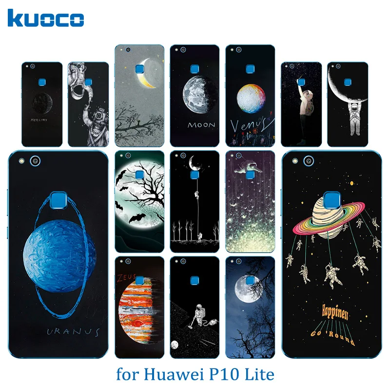 Роскошный гибкий 5 2-дюймовый чехол для телефона Huawei P10 Lite задняя крышка с