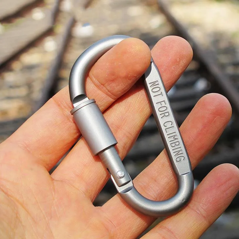 Buy 10pcs Mini Aluminum Carabiner Karabiner Outdoor